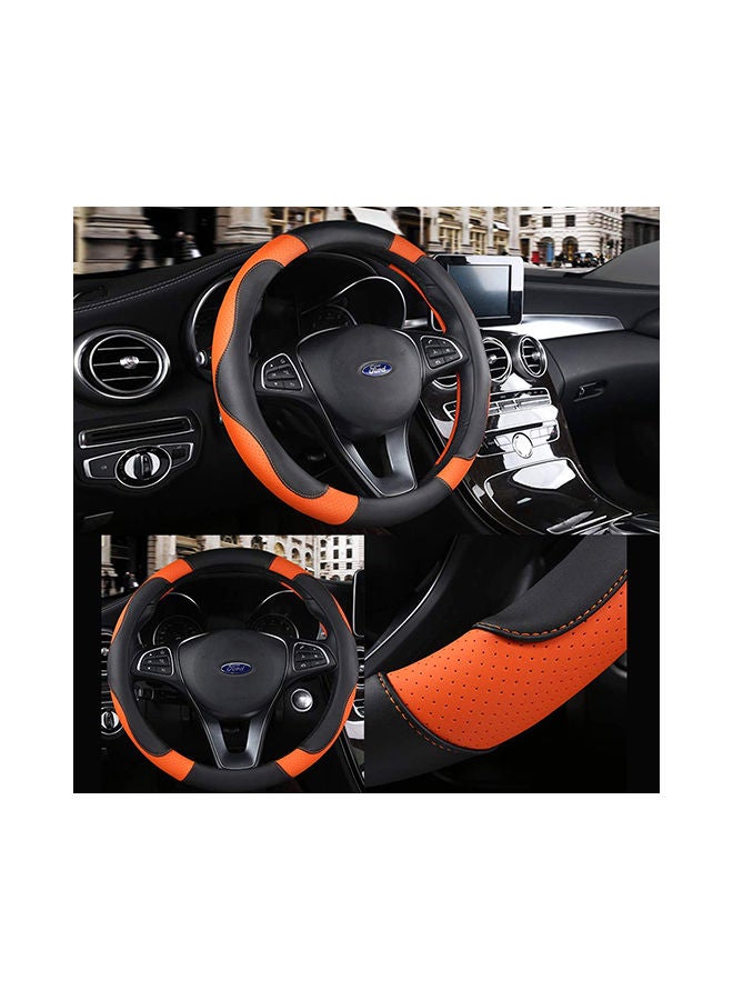 NIBEMINENT Sport Style Non-slip Car Steering Wheel Cover Protector - Image 3