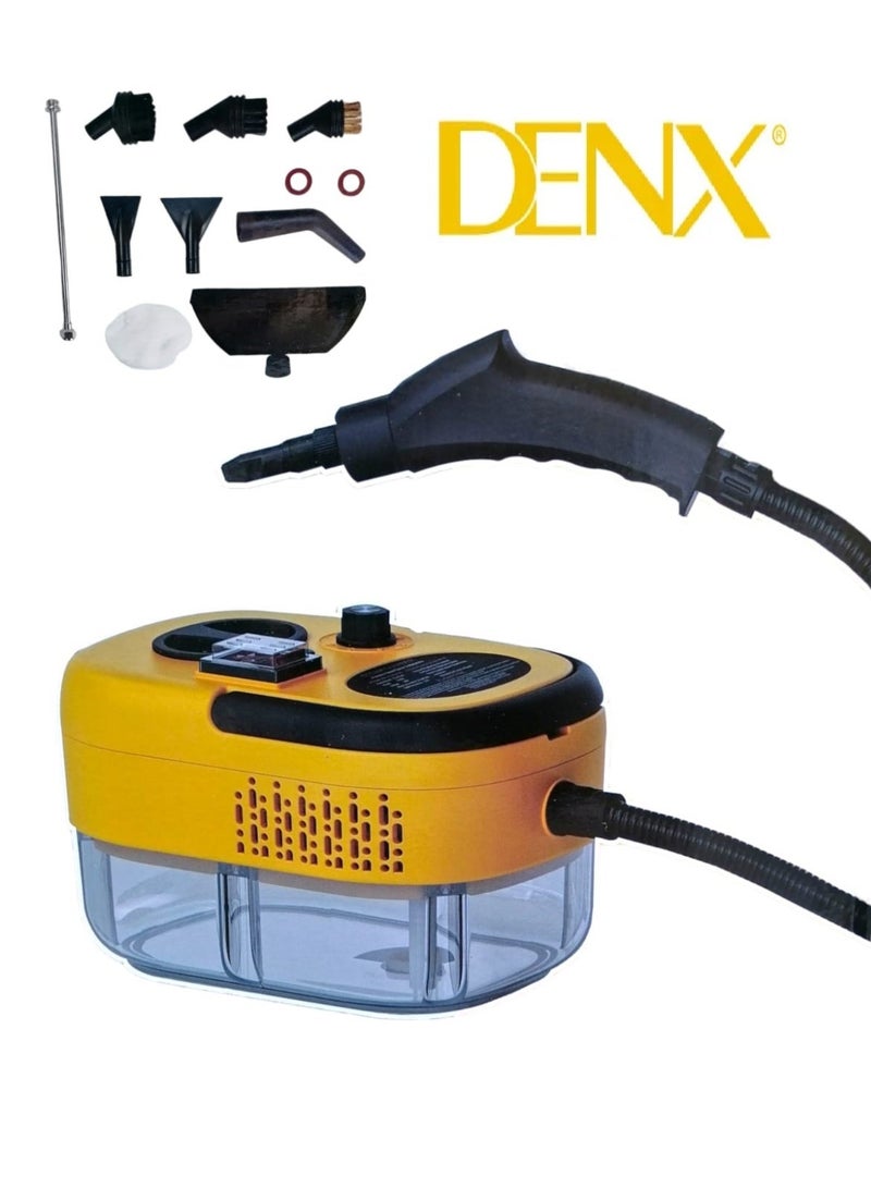 Denx A multi-use steam cleaning device that operates electrically, with a power of 1500 watts, and a water capacity of 1.2 L - Image 2