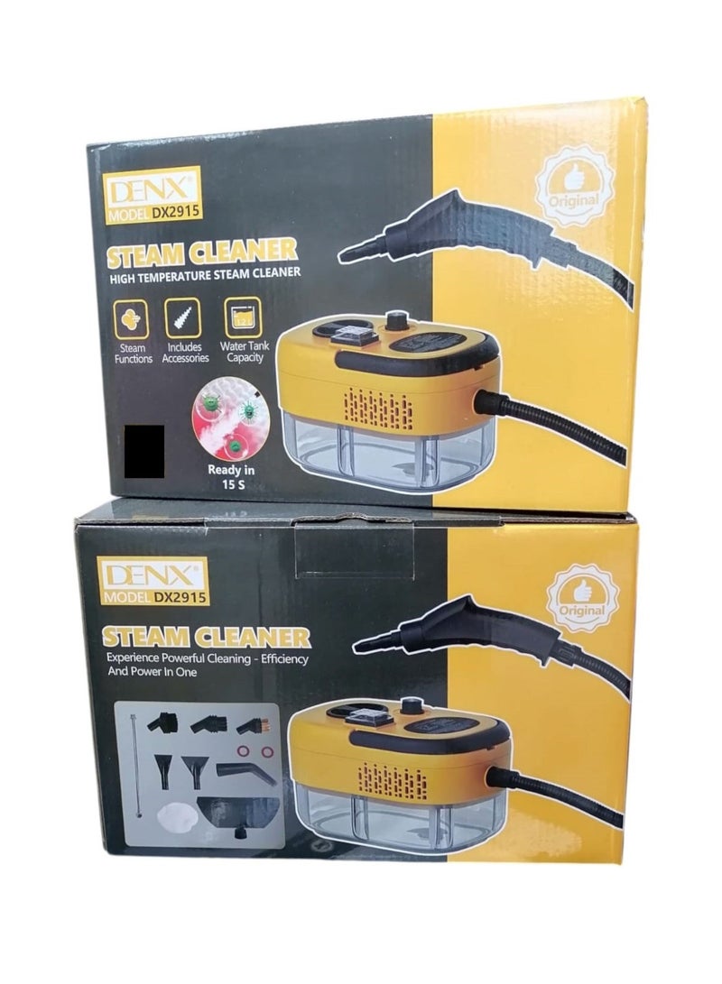 Denx A multi-use steam cleaning device that operates electrically, with a power of 1500 watts, and a water capacity of 1.2 L - Image 1