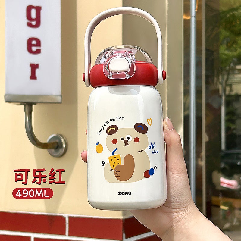 Cute Kids Thermal Mug Stainless Steel 316 X-210W blue - Image 2