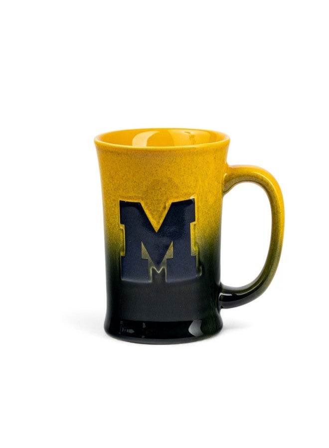 The Memory Company Officially Licensed NCAA - University of Michigan 15oz Ombre 3D Logo Mug - Image 1