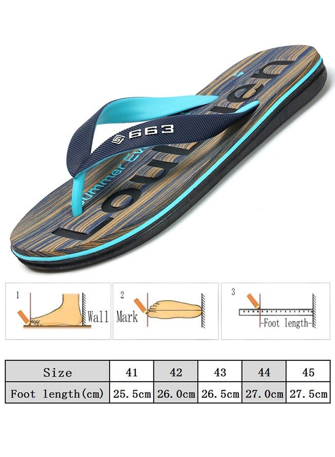 High Quality Summer Mens Slippers, Bathroom Slippers Anti-slip Indoor Slippers Soft Light Weight Flat Sandals Slippers - Image 2