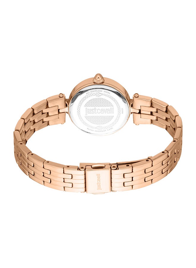 Just Cavalli ساعة يد نسائية ميني أترانت جي سي 1 إل 330 م 0065 - كواتز أنثوي من الفولاذ المقاوم للصدأ 3 عقارب - Image 3