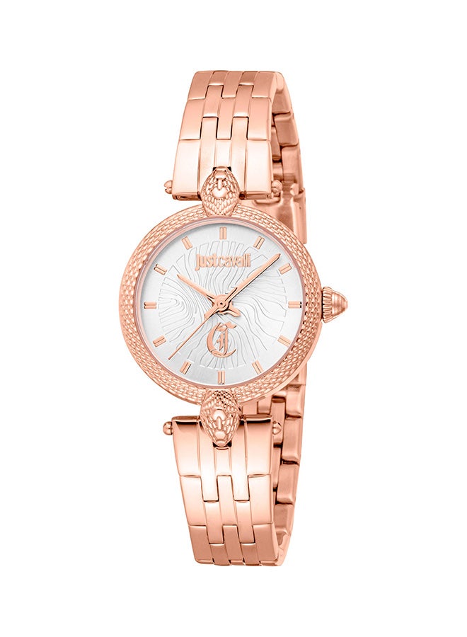 Just Cavalli ساعة يد نسائية ميني أترانت جي سي 1 إل 330 م 0065 - كواتز أنثوي من الفولاذ المقاوم للصدأ 3 عقارب - Image 1