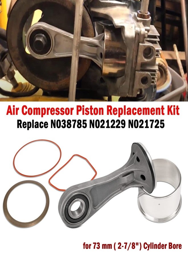 Camoo طقم تجميع قضيب مكبس ضاغط الهواء N038785 لـ Dewalt D55146 D55167 D55168، وCraftsman 919-167600 و919-167610 طقم إصلاح أسطوانة ضاغط الهواء (أسطوانة بقطر 2-7/8 بوصة) - Image 4