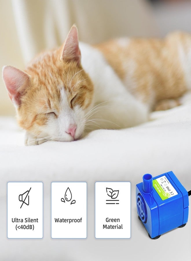 Baofum IP68 DR-DC160 Cat Water Fountain Pump for Tritone Ceramic, Stainless Steel, Round Flower Cap Cat Fountains, Automatic Pet Water Dispenser Replacement Pump, Cat Fountain Pump Replacement (No LED) - Image 3