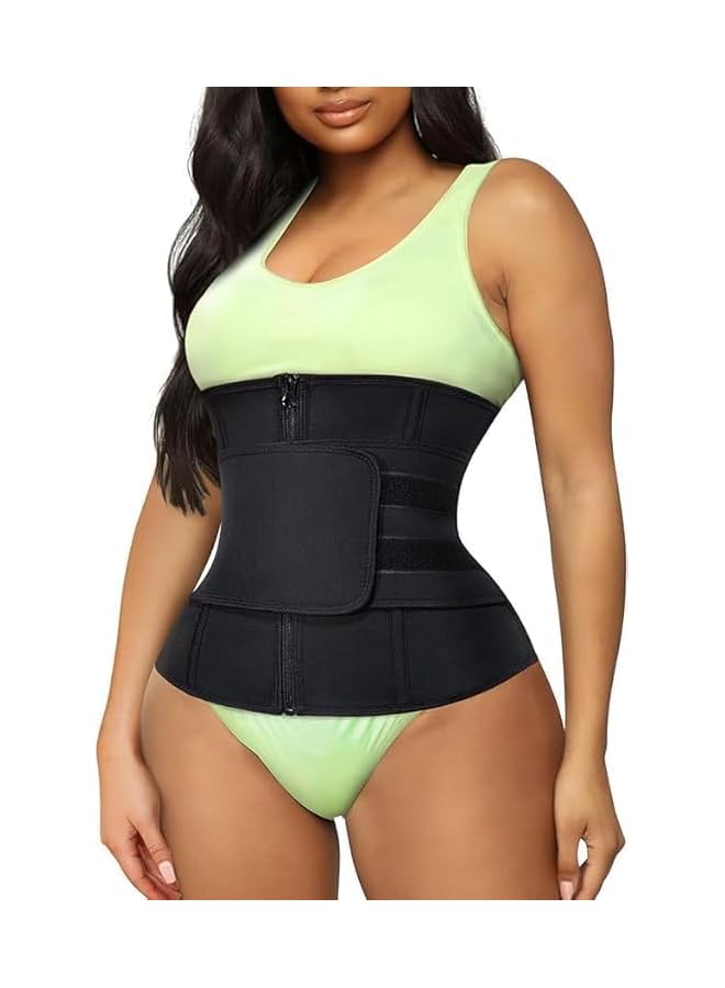S-TOP Waist Trainer Belt for Women Waist Cincher Trimmer Slimming Body Shaper Belt Back SupportSweat Wrap Belt Sport Girdle for Weight Loss Workout Fitness, One Size - Image 1