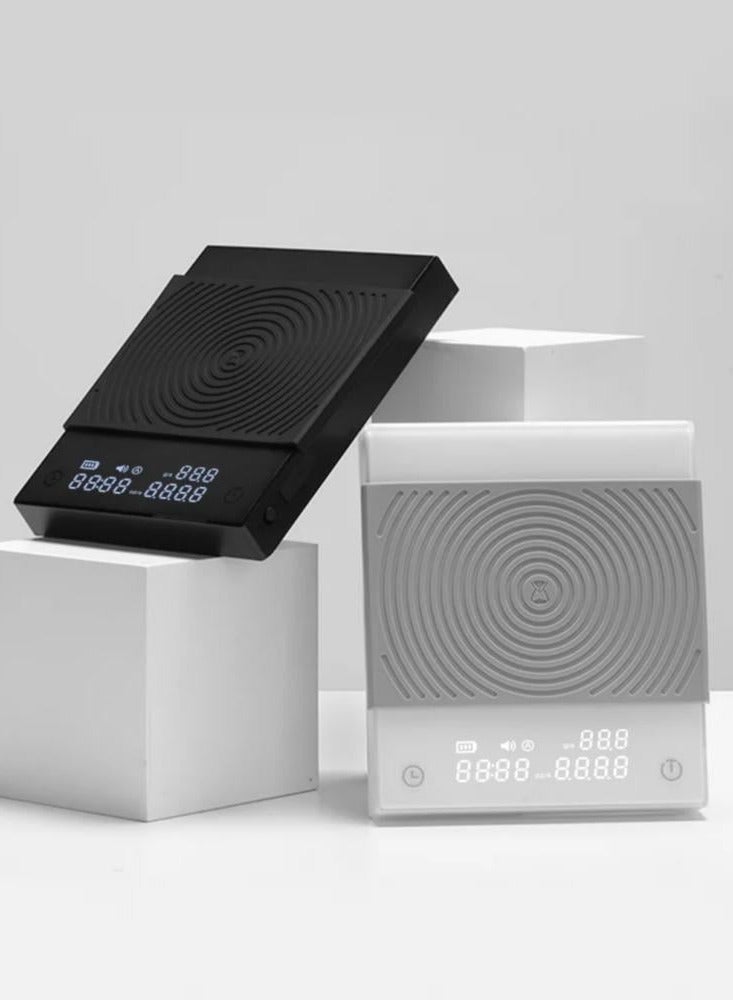 TIMEMORE Coffee Scale with Timer,Digital Scale with LCD Display,Pour Over Drip Espresso Scale with Auto Timer Function & Flow Rate, Basic 2.0, Black - Image 3