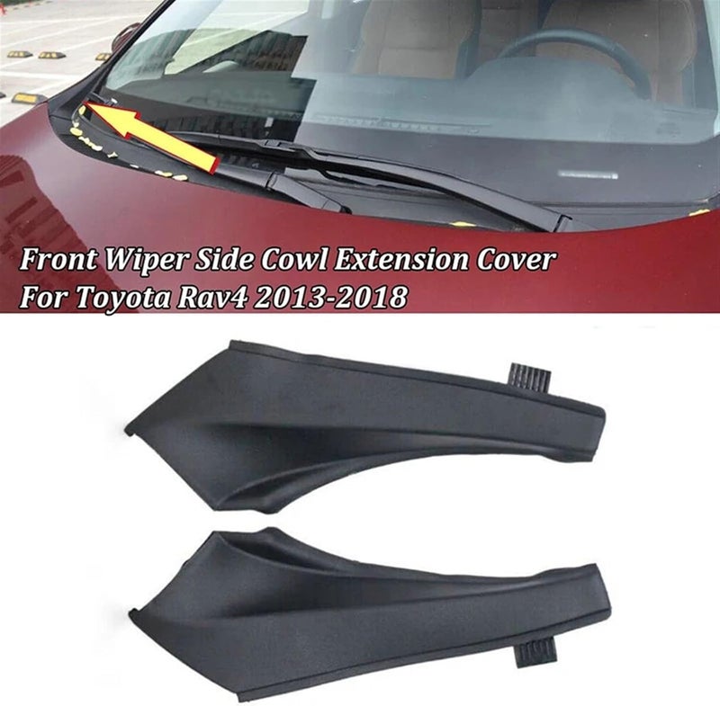 Wivplex Clip-On Front Wiper Side Cowl Extension Cover for Toyota RAV4 - Image 5