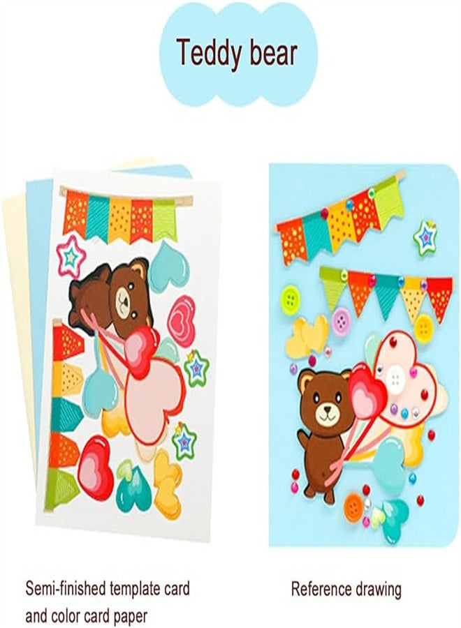 KASTWAVE DIY Handmade Greeting Cards, 3pcs Card Making Kits for Teacher's Day, Mother's Day Birthday Cards as Gift for Mother Father Brother Sister - Image 3