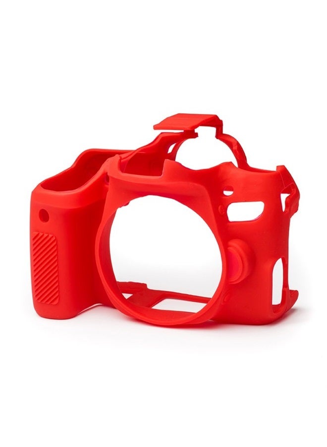 easyCover ECC77DR Secure Grip Camera Case for Canon 77D Red - Image 1