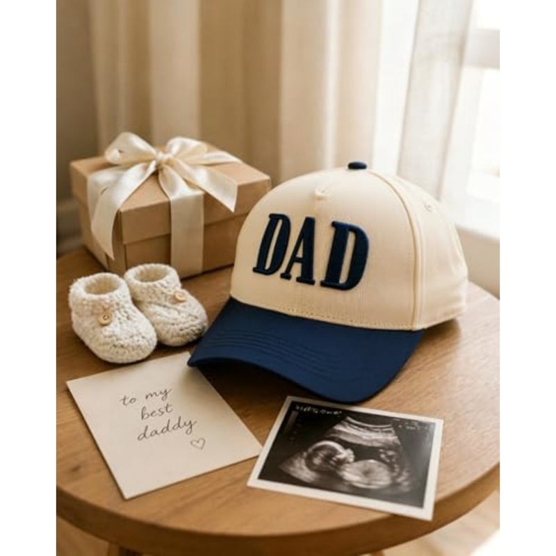 Dad Hats for Men, Vintage Two Tone Hat, New Dad Gifts for Husband, Fathers Day Birthday Gifts from Daughter Son Wife - Image 2
