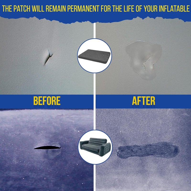 PVC Stitch لاصق سائل - مجموعة لاصق مرتبة هوائية ثقيلة، لاصق قابل للنفخ لـ PVC و PU، قوارب قابلة للنفخ، زوارق، كاياك، SUP، أحواض ساخنة، أسرّة مائية، منازل قفز. مقاوم للماء، جفاف خلال 3 ساعات، 20 مل - Image 3