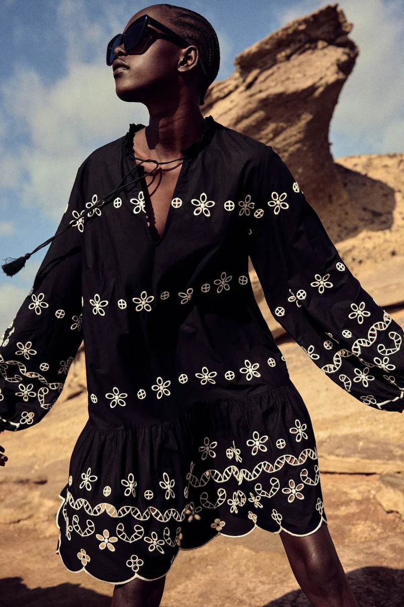 H&M Broderie anglaise tunic dress