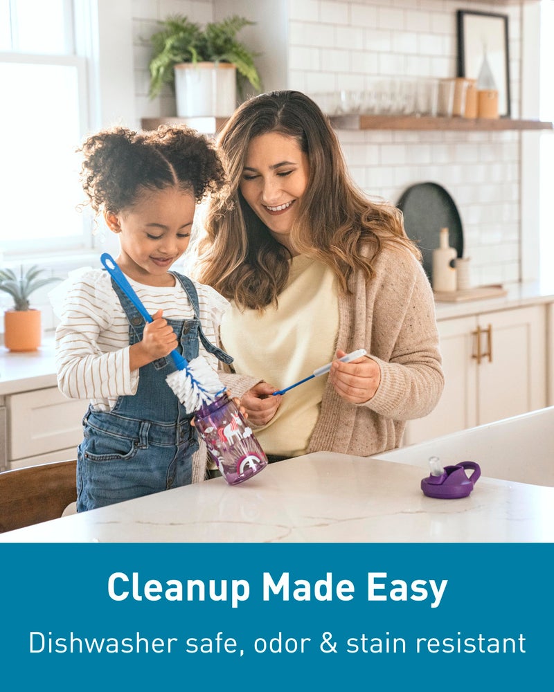 CamelBak eddy+ 14oz Kids Water Bottle with Tritan Renew - Straw Top  Leak-Proof When Closed  Colorblock Butterflies - Image 5