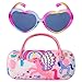 PinkSheep Sunglasses for Girls Baby Kids Polarized Sunglass with Case Unicorn Heart Glasses UV400 Protection Plastic Frame - Image 3