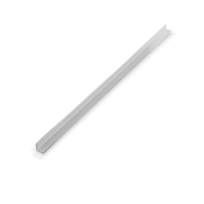 OUTWATER Plastics 1919-Wh White 1/4 Inch X 1/4 Inch X 3/64 (.047) Inch Thick Styrene Plastic Even Leg Angle Moulding 48 Inch Lengths (Pack of 3) - Image 1