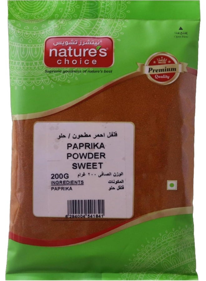 Nature's Choice Natures Choice Paprika Powder Sweet, 200 Gm - Image 1