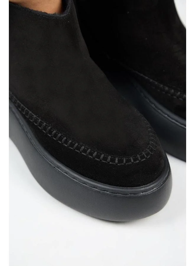Manijero  (Carolina) Women's Real Leather Lined Fur Mini Black Boot. for Women | Best Price UAE