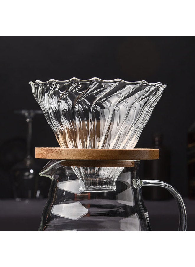 Cliton Pour-over Coffee Dripper, Manual Coffee Maker With Filter Basket, Suitable For 1-4 Servings, Home Use, Cl-cf08 - Image 2