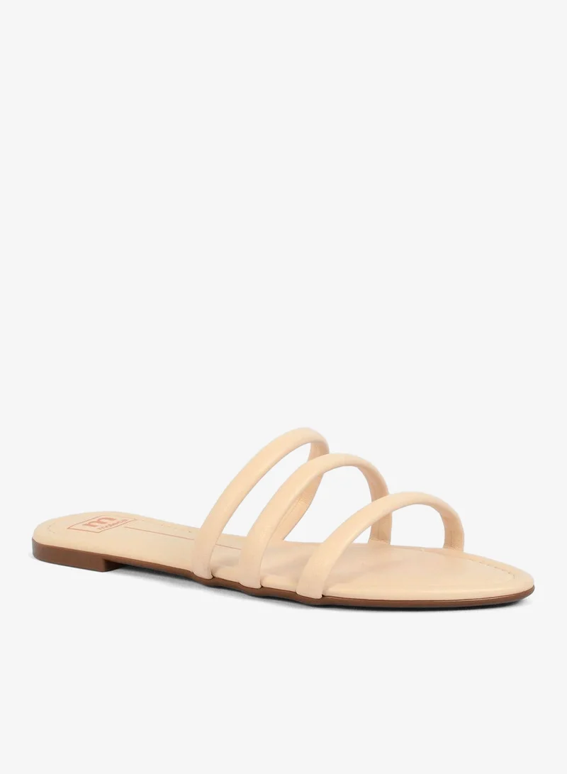 موليكا صنادل مسطحة بأشرطة متعددة