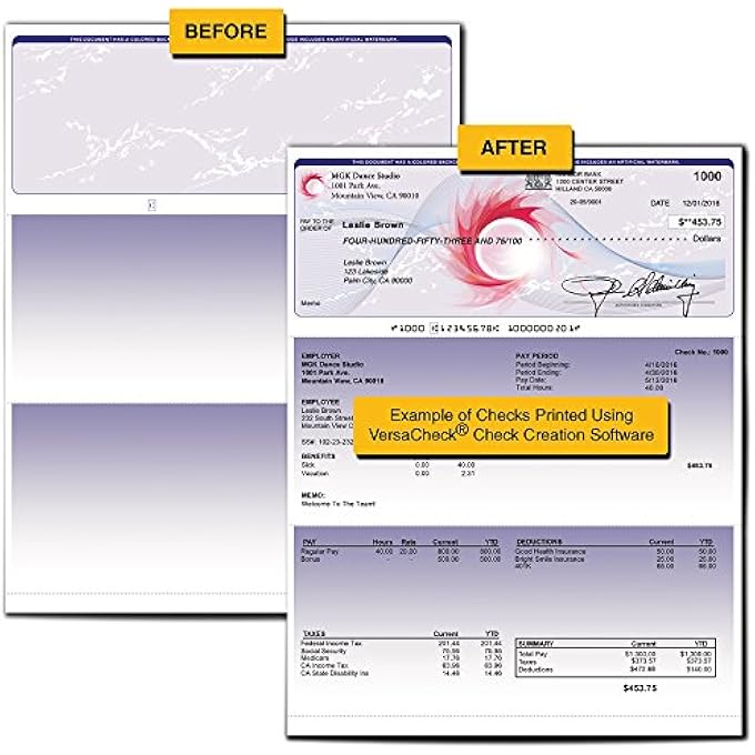 HEWLETT PACKARD HP DESKJET 3755 MX MICR CHECK PRINTER GOLD CHECK PRINTING SOFTWARE BUNDLE, (3755MX) - Image 3