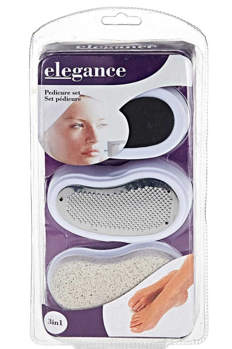 إليجانس طقم ادوات باديكير للعناية بالقدم 3 في 1 - Image 2