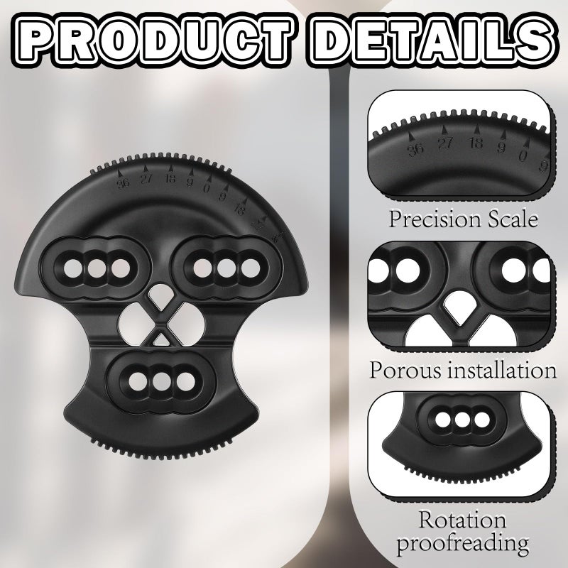 LaRandom 4 Sets Flex 3D Hinge Discs Black Flex Bindings for Snowboard Binding, Ski Binding and Other Winter Sports Equipment with Hinge Systems - Image 3