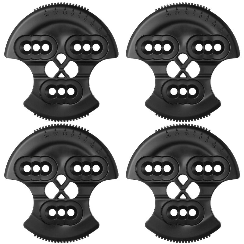 LaRandom 4 Sets Flex 3D Hinge Discs Black Flex Bindings for Snowboard Binding, Ski Binding and Other Winter Sports Equipment with Hinge Systems - Image 1