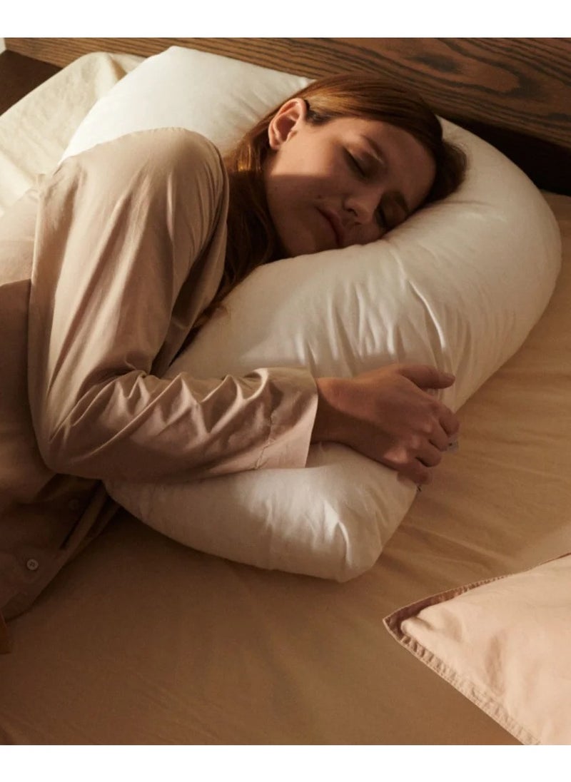 FOSSFLAKES Sleeper Pillow - Side Sleeper Pillow for Comfort and Additional Support (76 x 66 x 35 cm) WS TC233
