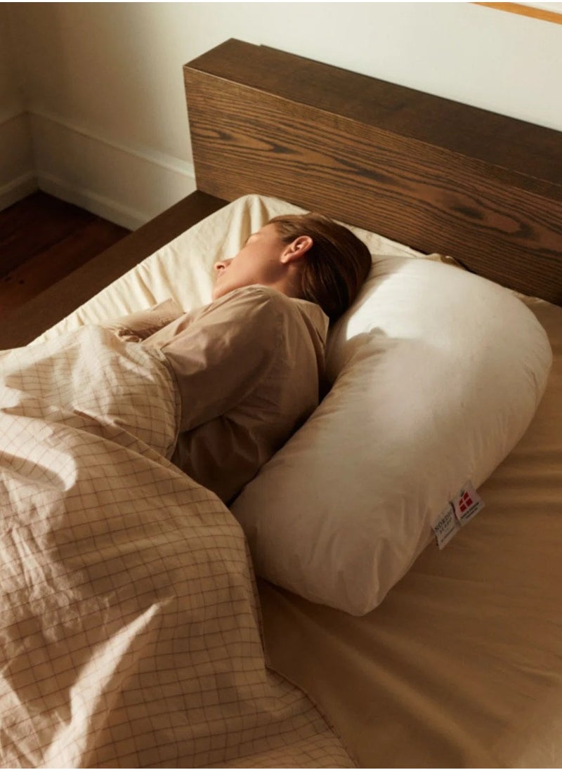 FOSSFLAKES Sleeper Pillow - Side Sleeper Pillow for Comfort and Additional Support (76 x 66 x 35 cm) WS TC233