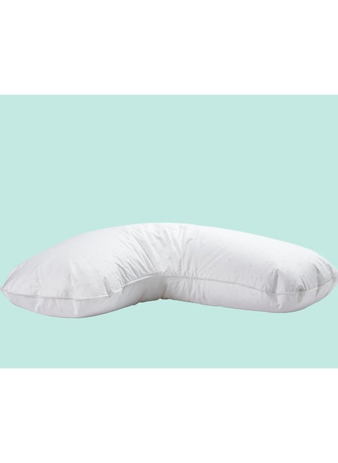 FOSSFLAKES Sleeper Pillow - Side Sleeper Pillow for Comfort and Additional Support (76 x 66 x 35 cm) WS TC233