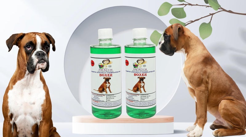SWACCH Shampoo Specially FORMULATED for Boxer (500ML) (Pack of 2) NEEM ALOVERA - Image 1