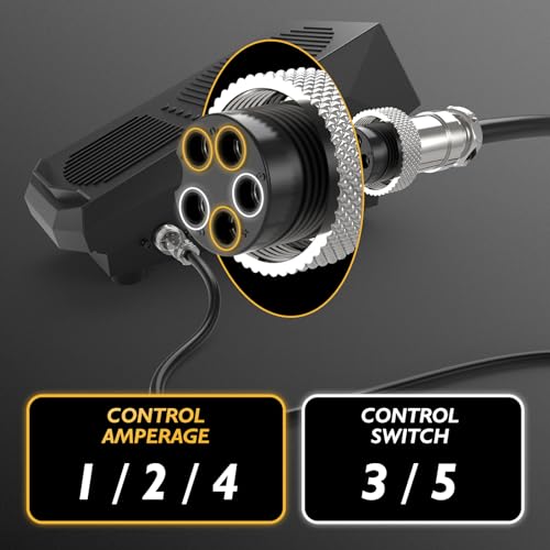 TOOLIOM TIG Welding Foot Pedal, 5-Pin Amp Control Pedal with 16-ft cable Compatible with 5-Pin TIG Welding Machine - Image 4