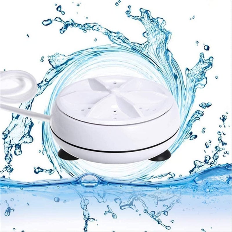 Danisse Portable Washing Machine, Mini Ultrasonic Washing Machine 3 in 1 Dishwashers Ultrasonic Waves Suitable for Home, Business, Travel, College Room, RV, Apartment (3.5IN) - Image 1