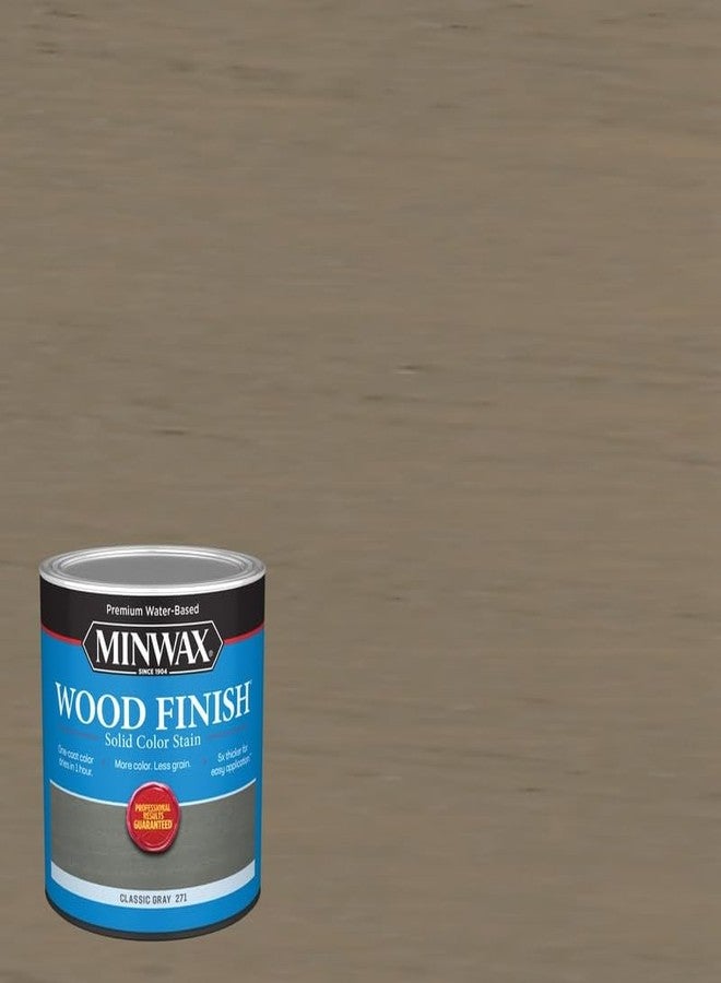 Minwax® Wood Finish® Water-Based Solid Color Stain, Classic Gray, 1 Quart - Image 2