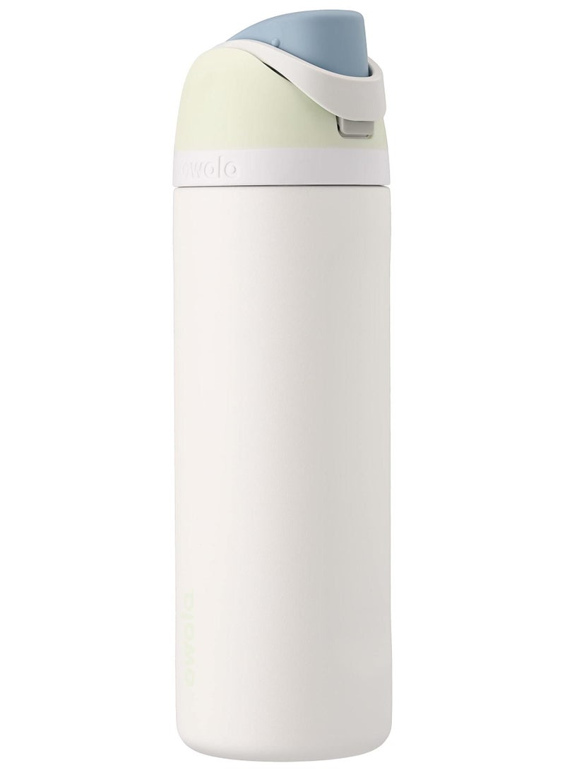 Owala FreeSip Insulated Stainless Steel Water Bottle with Straw for Sports and Travel, BPA-Free, 24oz, Iced Breeze - Image 1