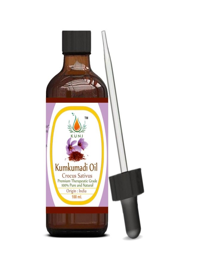 KUNJ Kumkumadi Oil (Ayurvedic Herbal Blend) 100ML - 100% Pure & Natural, Undiluted - Premium Face Oil for Glowing Skin, Radiance, Moisturizing & Skin Brightening - Image 3