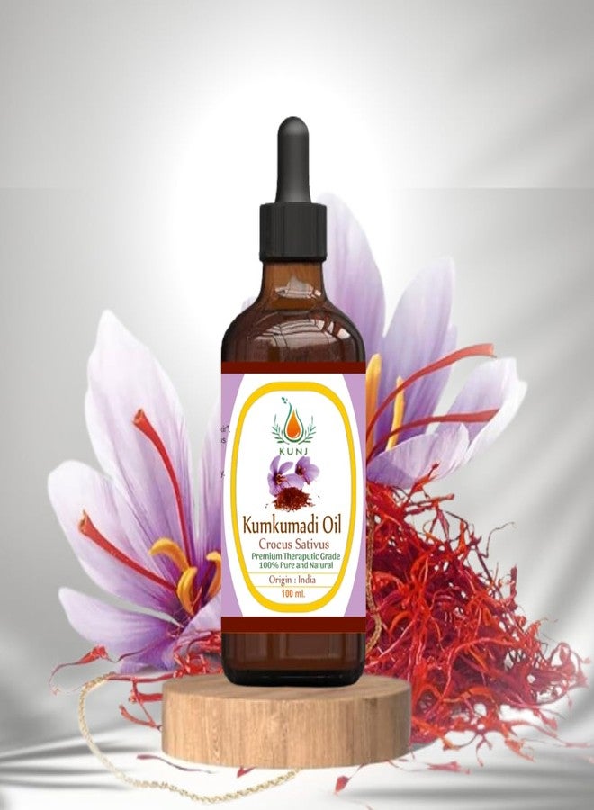 KUNJ Kumkumadi Oil (Ayurvedic Herbal Blend) 100ML - 100% Pure & Natural, Undiluted - Premium Face Oil for Glowing Skin, Radiance, Moisturizing & Skin Brightening - Image 2