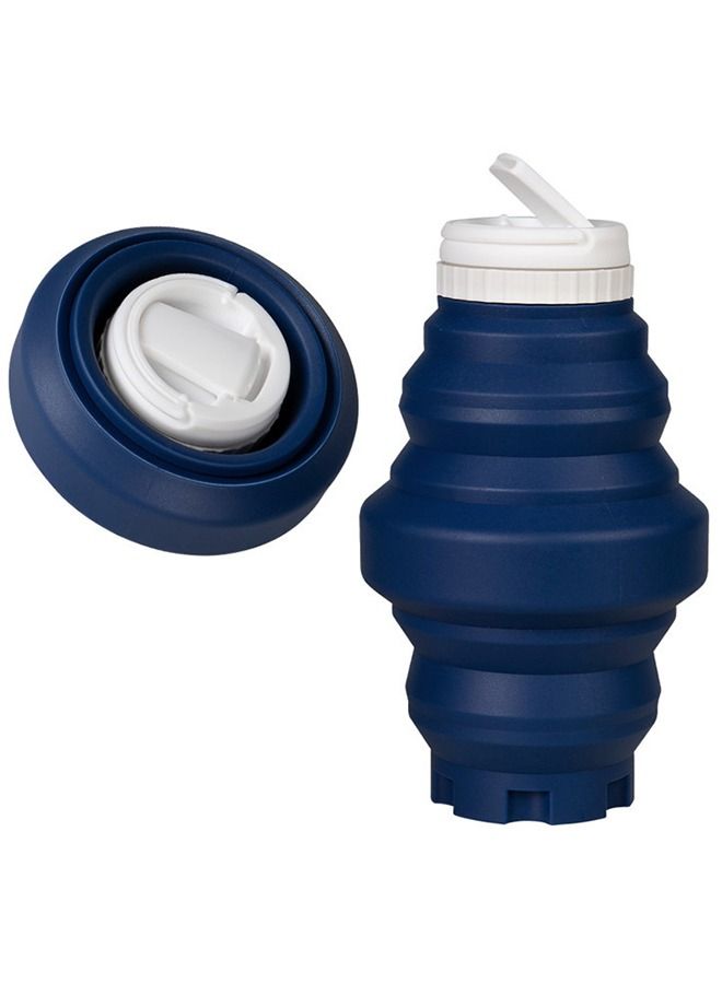 Taiahiro Collapsible Water Bottle, 17oz Flip-Top Lid | Ultra-Packable, Travel-Friendly, Food-Grade Silicone - Image 2