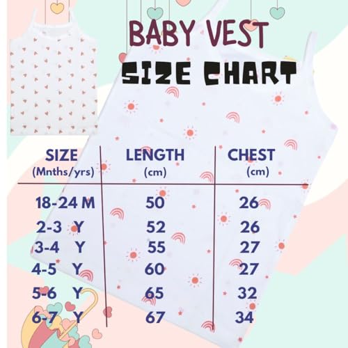 REVOLTEK Printed Vest baniyan Cotton Inner wear for Baby wear Sleeveless Undershirts for Kids Sando ganji Tank-Tops Toddler Girls/Boys Pack of 6 (White-2, 2-3 Years) - Image 4