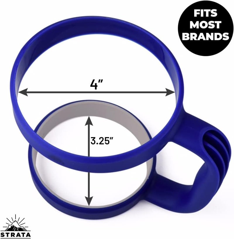 STRATA CUPS 30oz Tumbler Handle (ROYAL BLUE) Available For 30oz YETI Tumbler, OZARK TRAIL, Rambler Tumbler - BPA FREE - Image 2