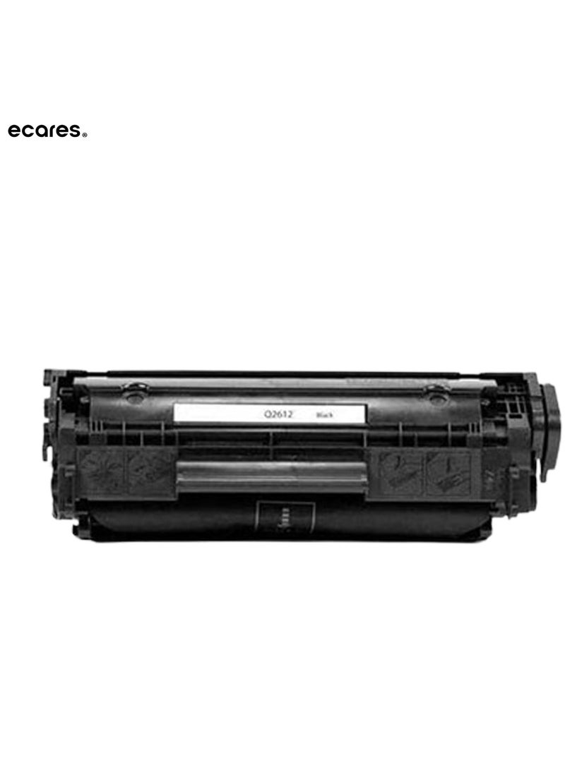 ECARES® Compatible Toner Cartridge Replacement for HP 12A Q2612A Used in Laserjet 1020 1012 1022 1010 1018 1022n 3015 3030 3050 3052 3055 M1319F Printer (Black) - Image 1