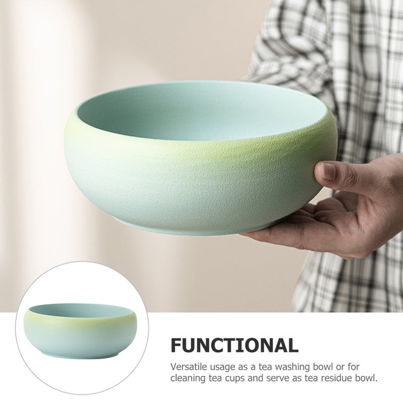 Washing Bowl Household Ceramic Bowl Kung Fu Tea Set Bowl Tea Ceremony Accessory - Image 4