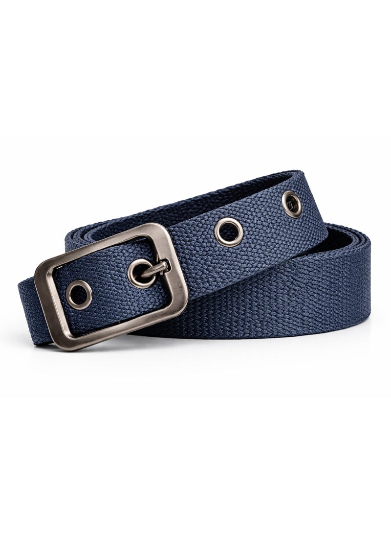 Men's high-quality canvas belt with a durable metal buckle – a practical casual belt for everyday use and work - Image 3