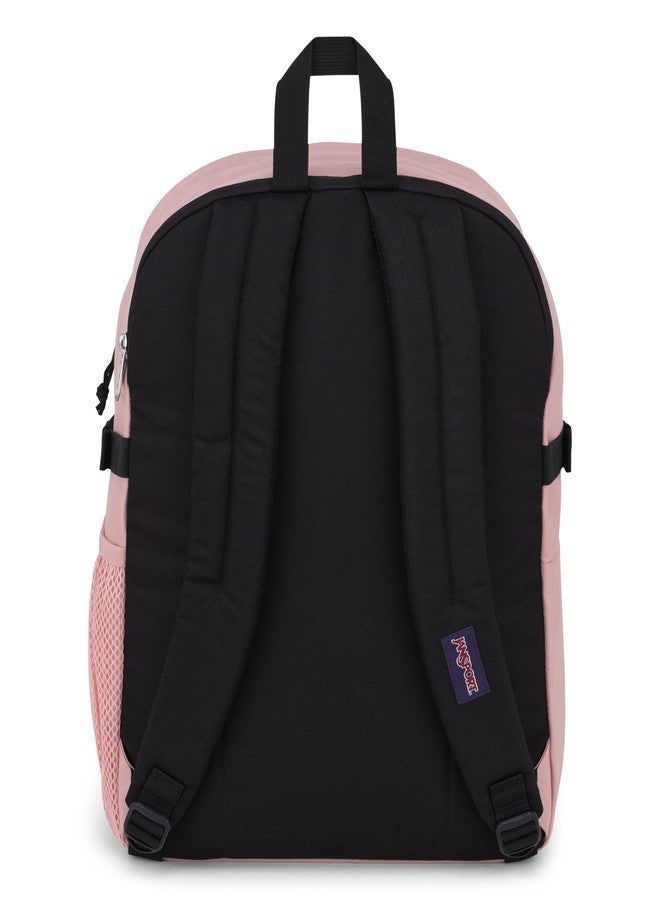 جان سبورت حقيبة ظهر JanSport Main Campus للكمبيوتر المحمول مقاس 15 بوصة - حقيبة ظهر يومية مناسبة لجميع المناسبات، لون وردي ضبابي - Image 2