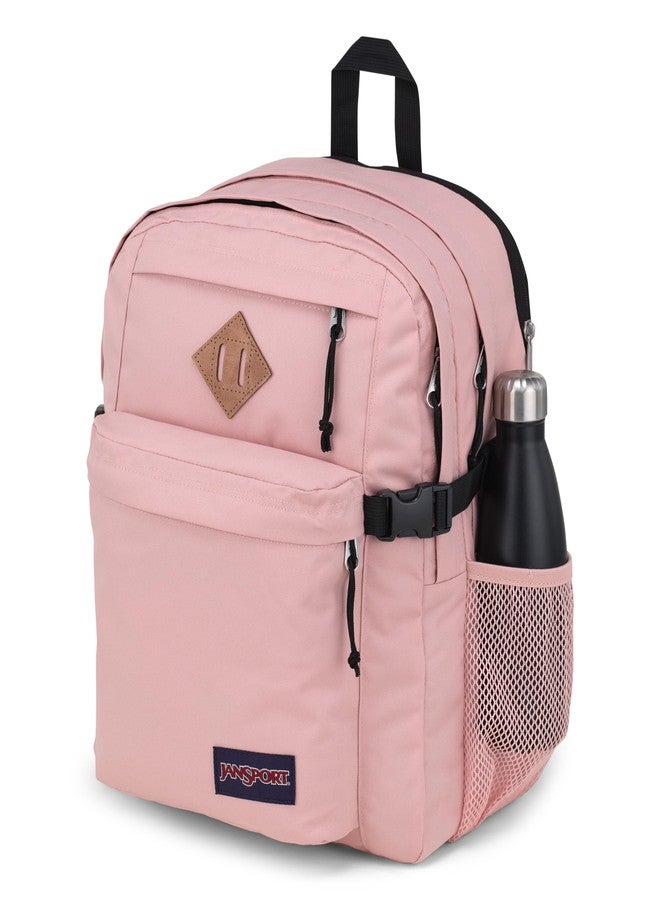 جان سبورت حقيبة ظهر JanSport Main Campus للكمبيوتر المحمول مقاس 15 بوصة - حقيبة ظهر يومية مناسبة لجميع المناسبات، لون وردي ضبابي - Image 3