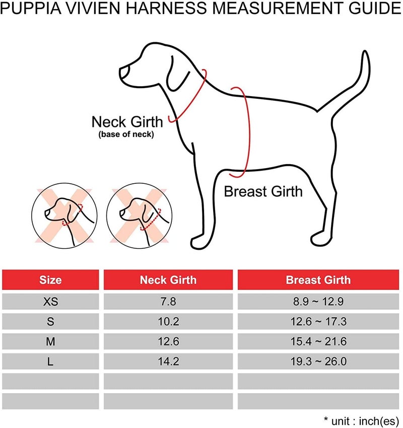 Puppia Vivien Harness, S, Red - Image 5