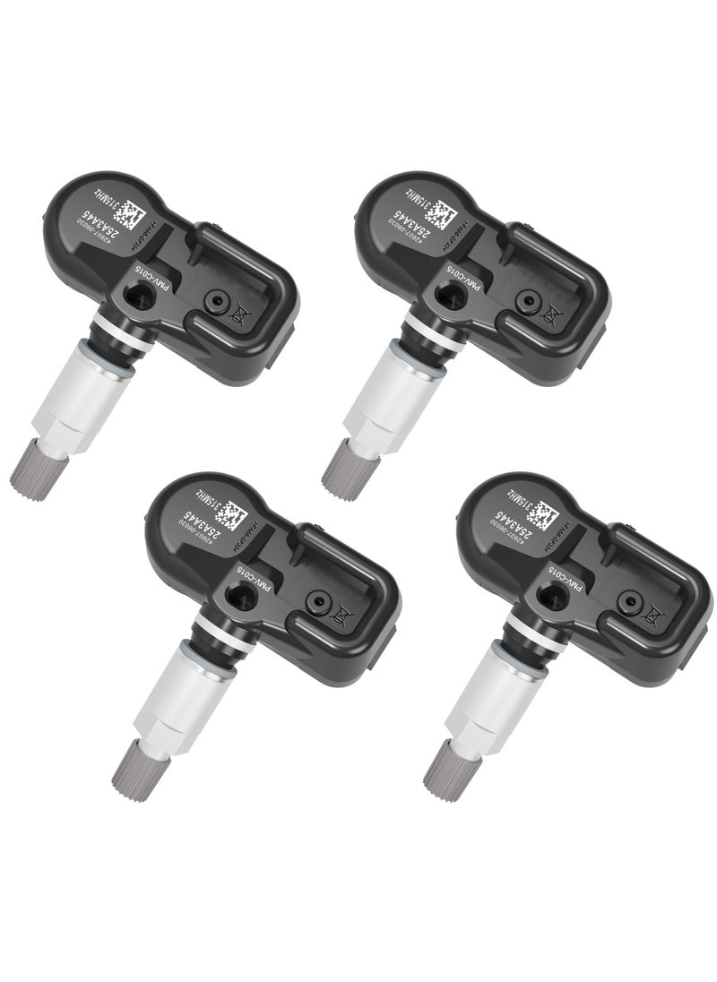 Loquat 4-Pack TPMS Sensor, 315MHz Tire Pressure Monitoring System for Toyota Camry, Yaris, Corolla, RAV4, Lexus ES, GX, LC, LX, Replaces PMV-C015 4260706020 4260706060 - Image 1
