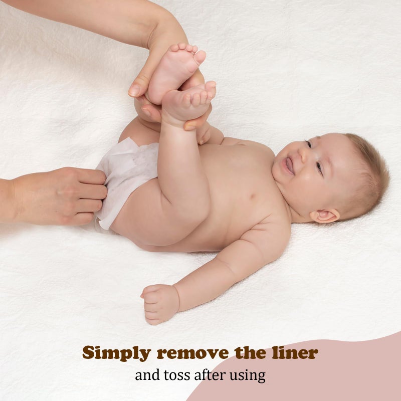 Mama Koala Disposable Natural Diaper Liners for Cloth Diapers, 200 Sheets (2 Pack) - Image 5